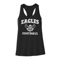 Eagles Football Distressed Racerback Tank