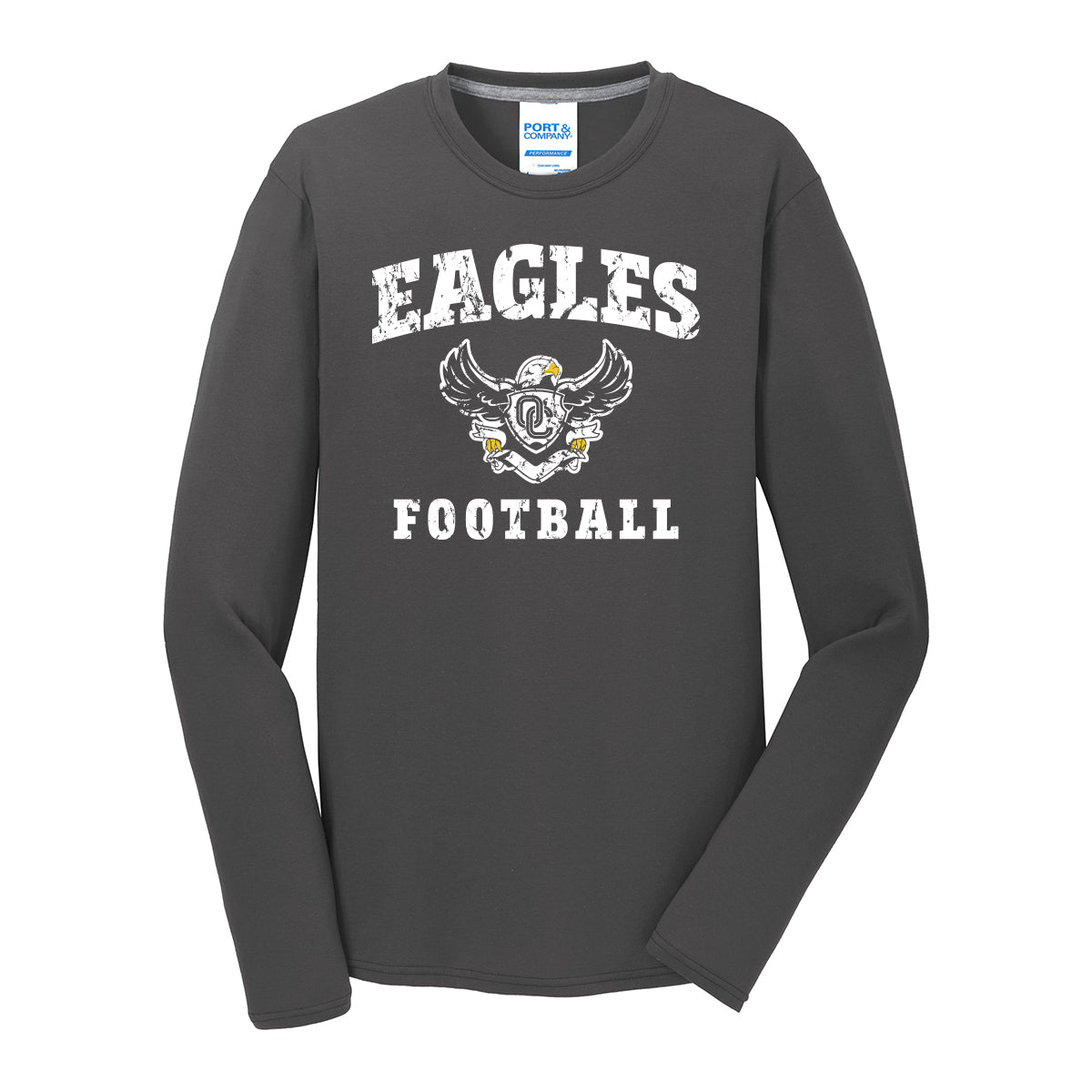 Eagles Football Distressed Unisex Long Sleeve Tee