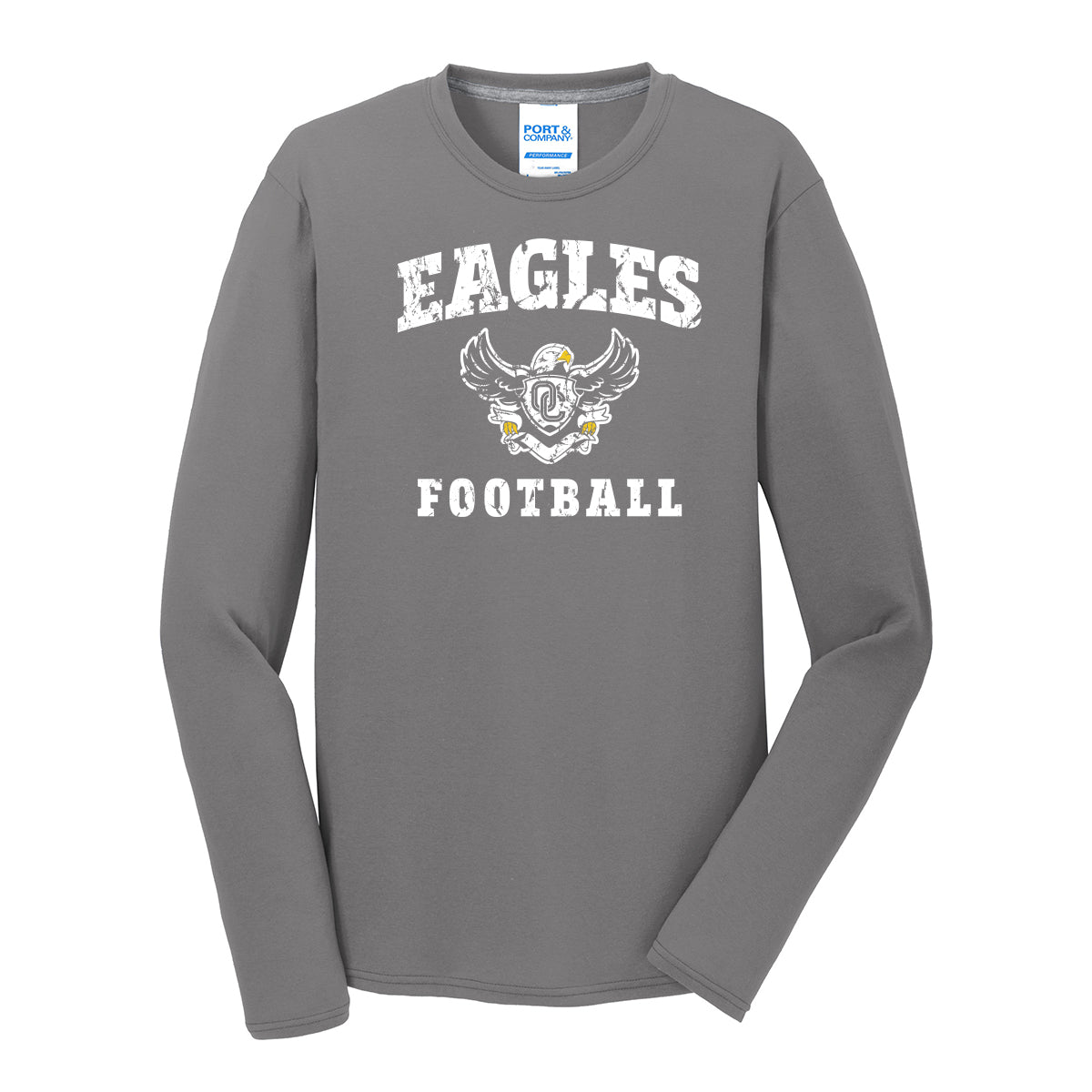 Eagles Football Distressed Unisex Long Sleeve Tee