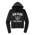 Eagles Football Distressed Cropped Hoodie