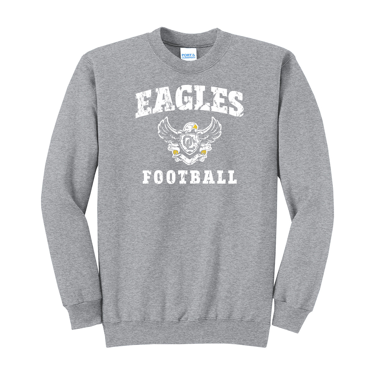 Eagles Football Distressed Unisex Crewneck Sweatshirt
