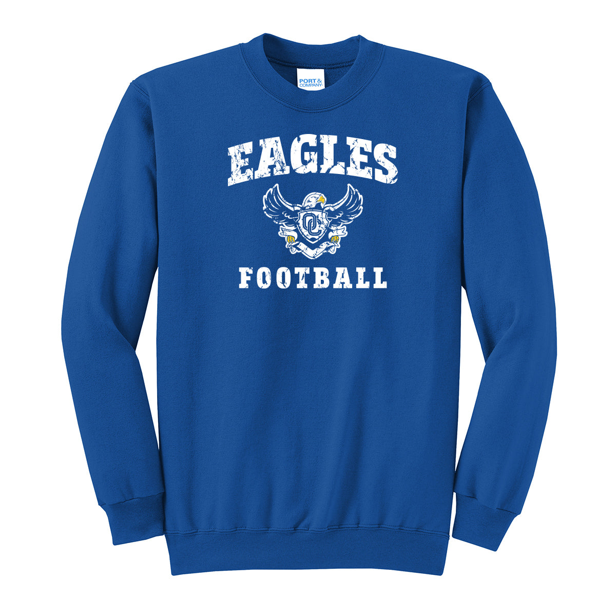 Eagles Football Distressed Unisex Crewneck Sweatshirt