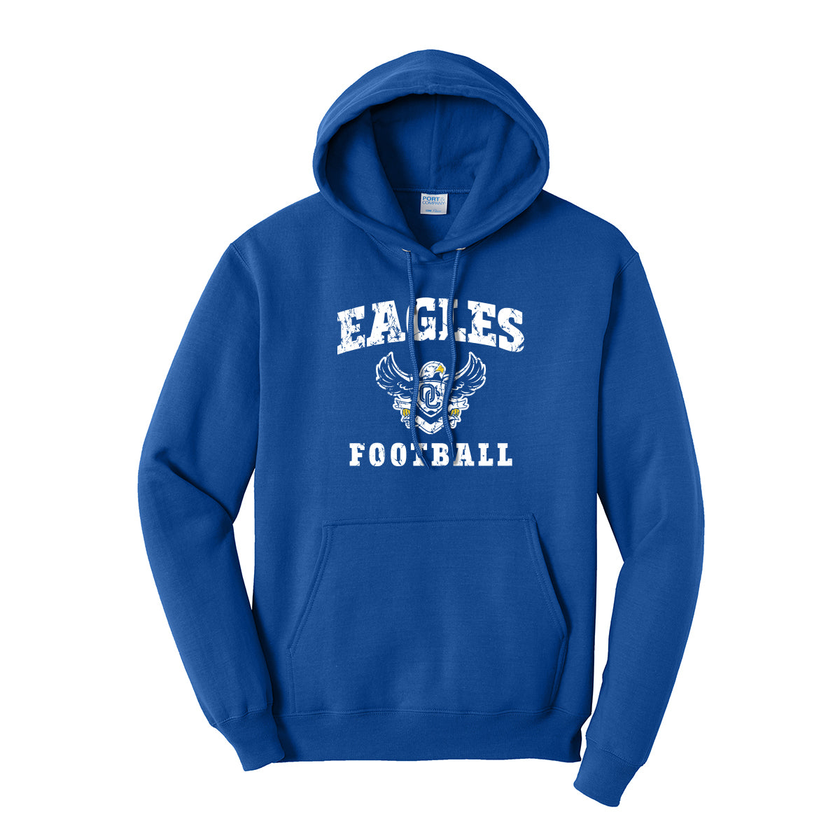 Eagles Football Distressed Hoodie