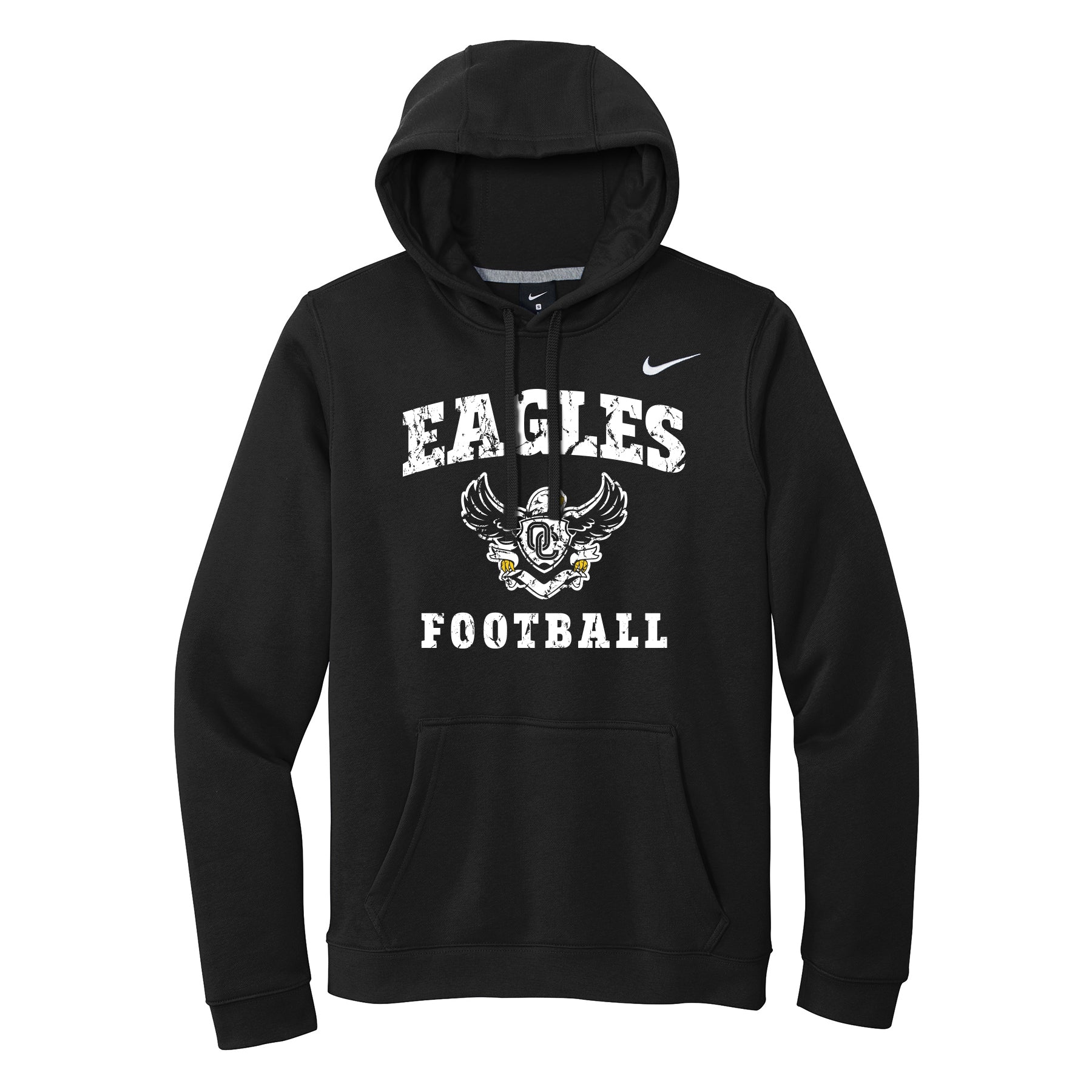 Eagles Football Distressed Nike Hoodie