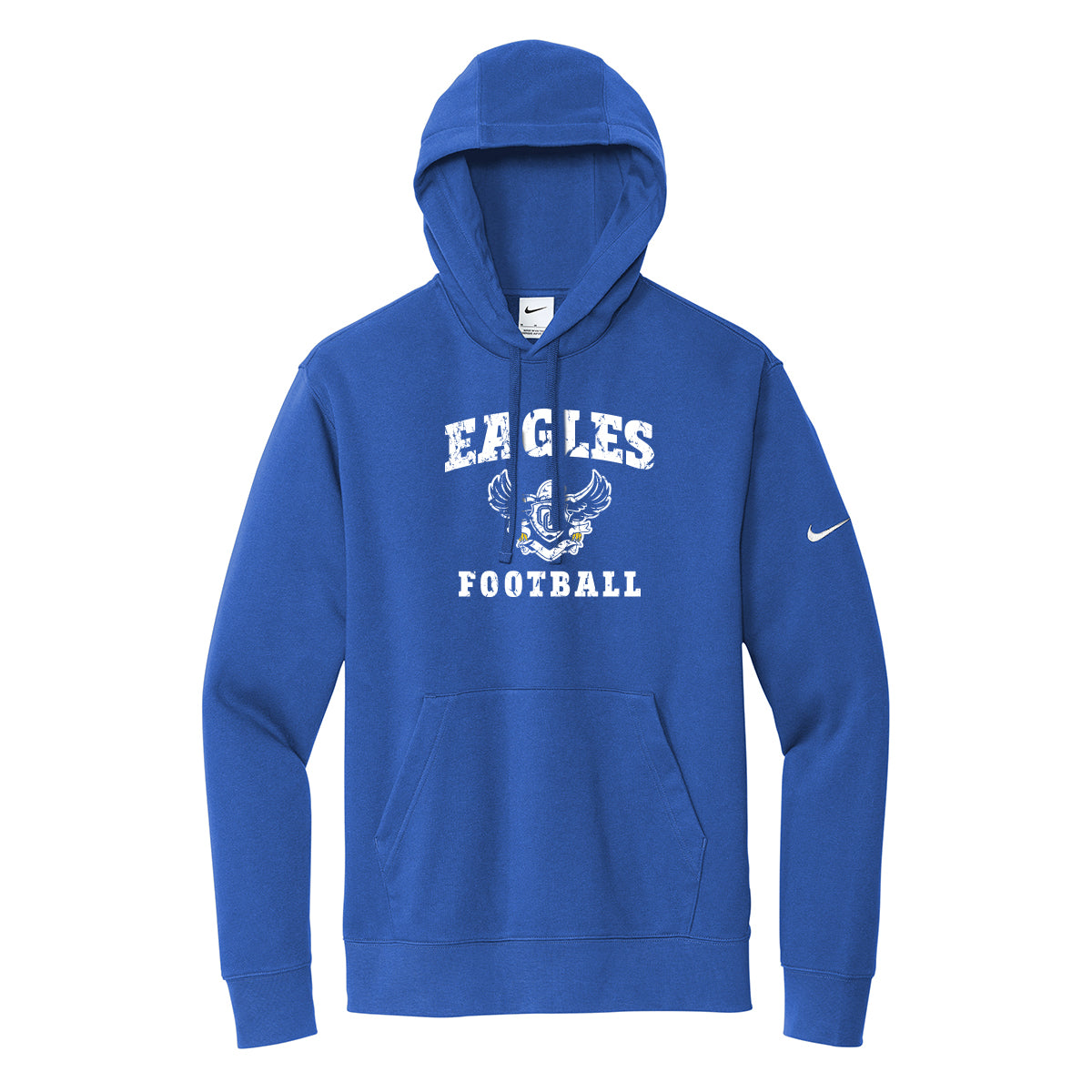 Eagles Football Distressed Nike Hoodie
