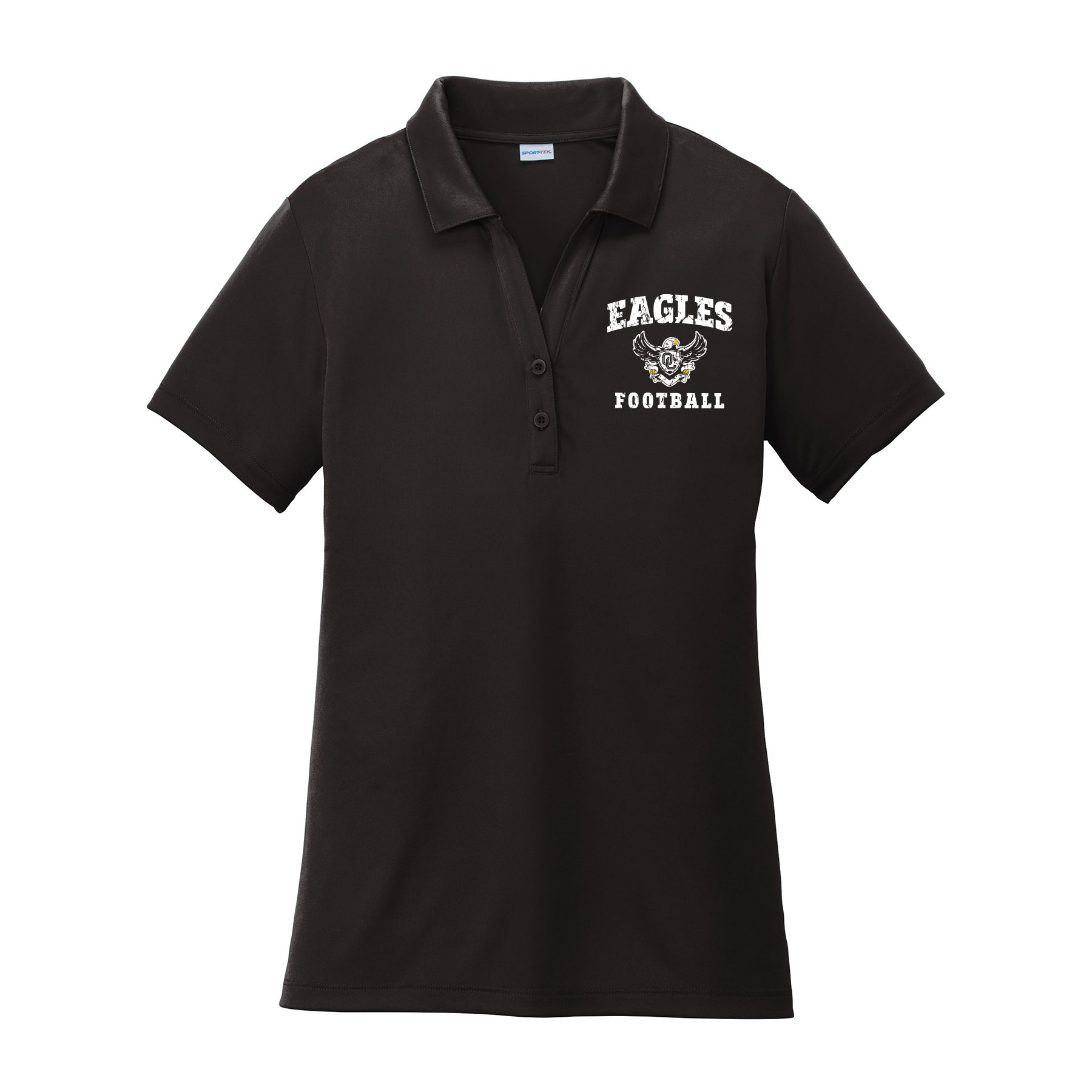 Eagles Football Distressed Performance Polo (Mens and Womens)