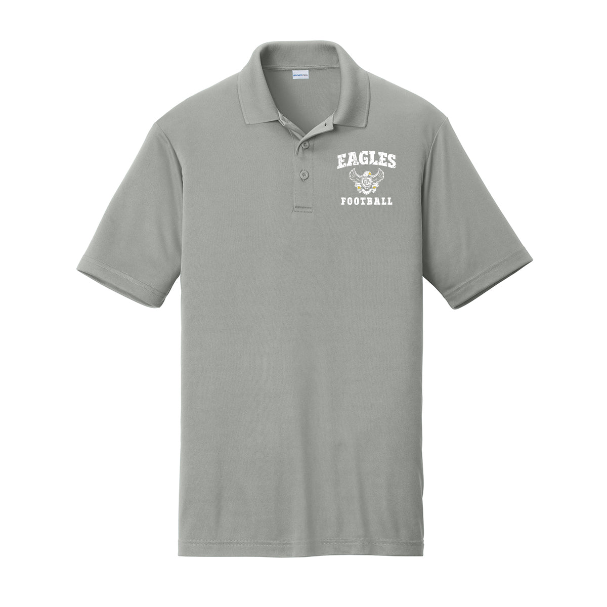 Eagles Football Distressed Performance Polo (Mens and Womens)
