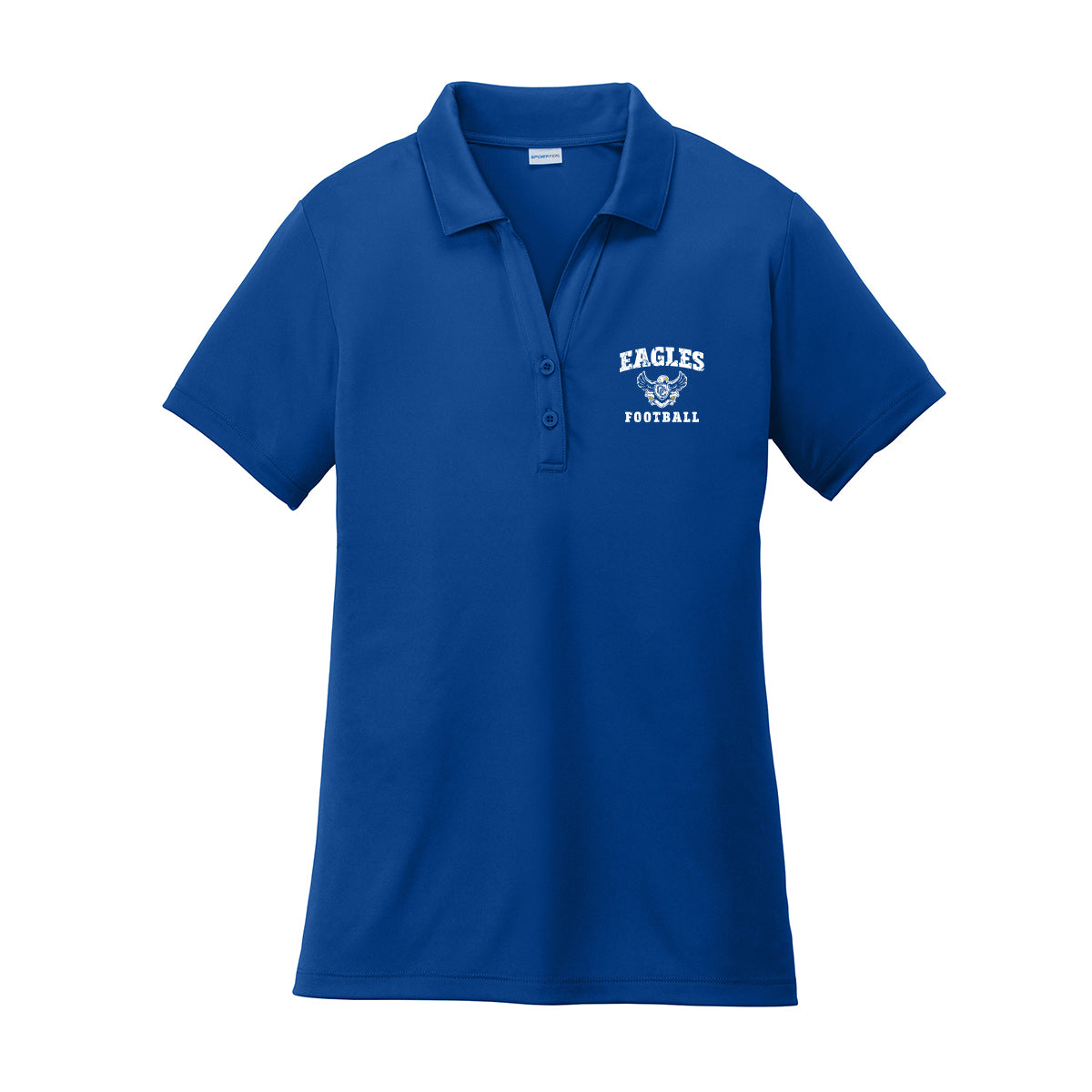 Eagles Football Distressed Performance Polo (Mens and Womens)