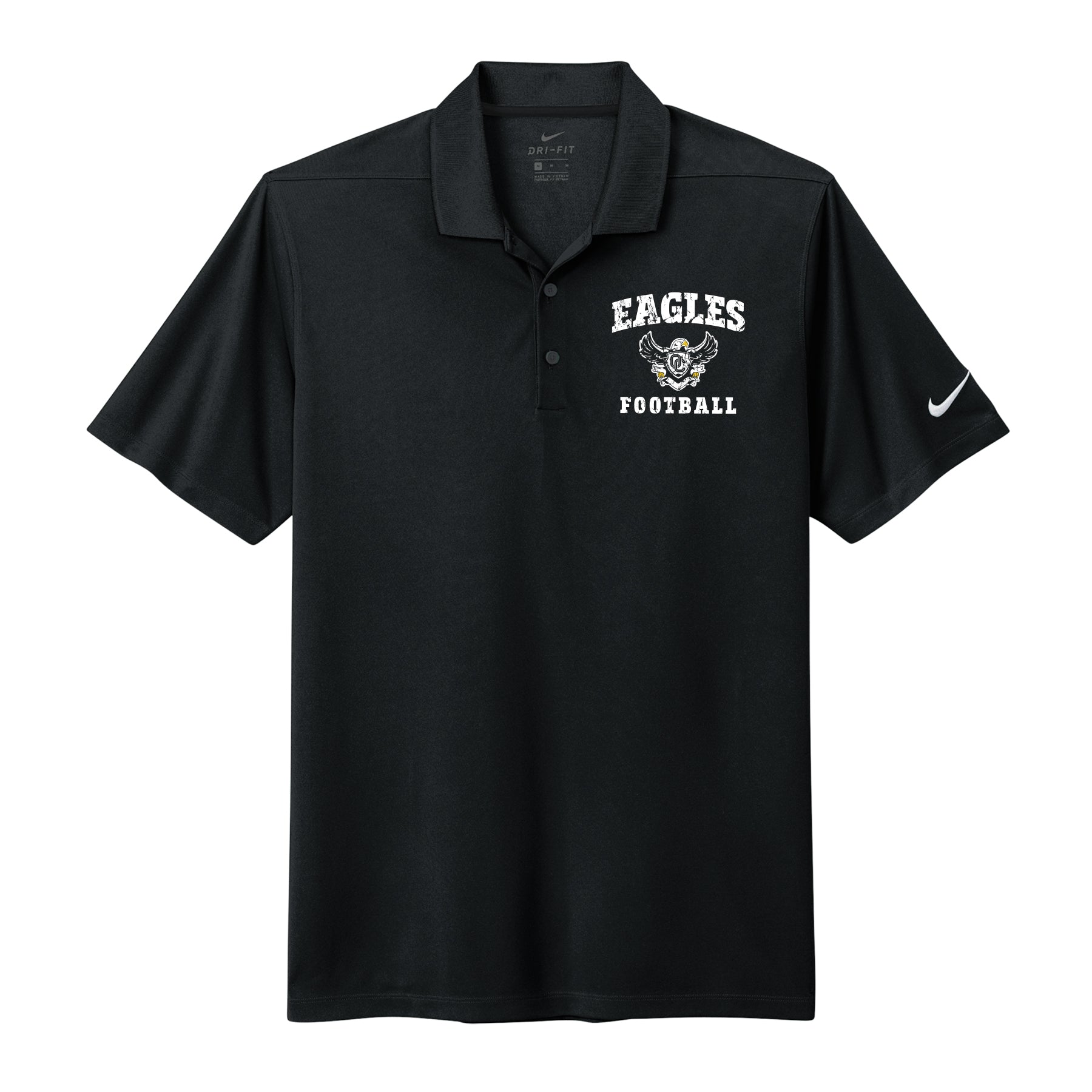 Eagles Football Distressed Nike Polo