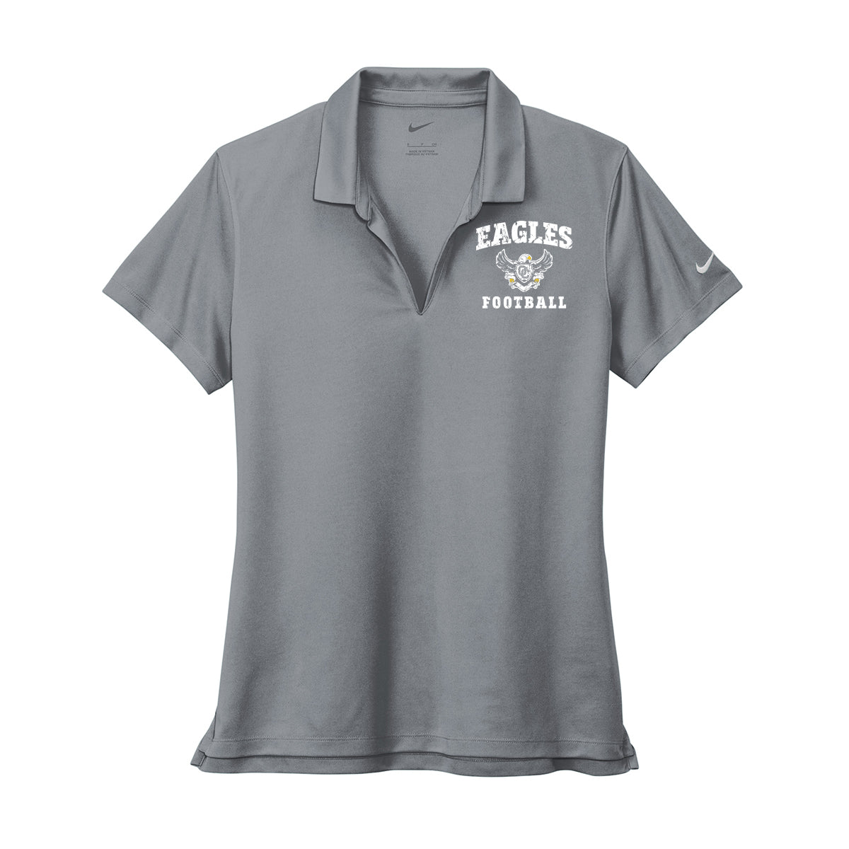 Eagles Football Distressed Womens Nike Polo
