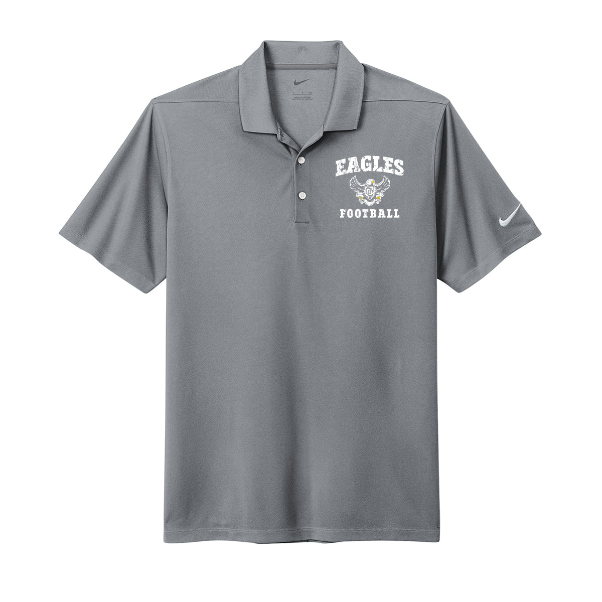 Eagles Football Distressed Nike Polo
