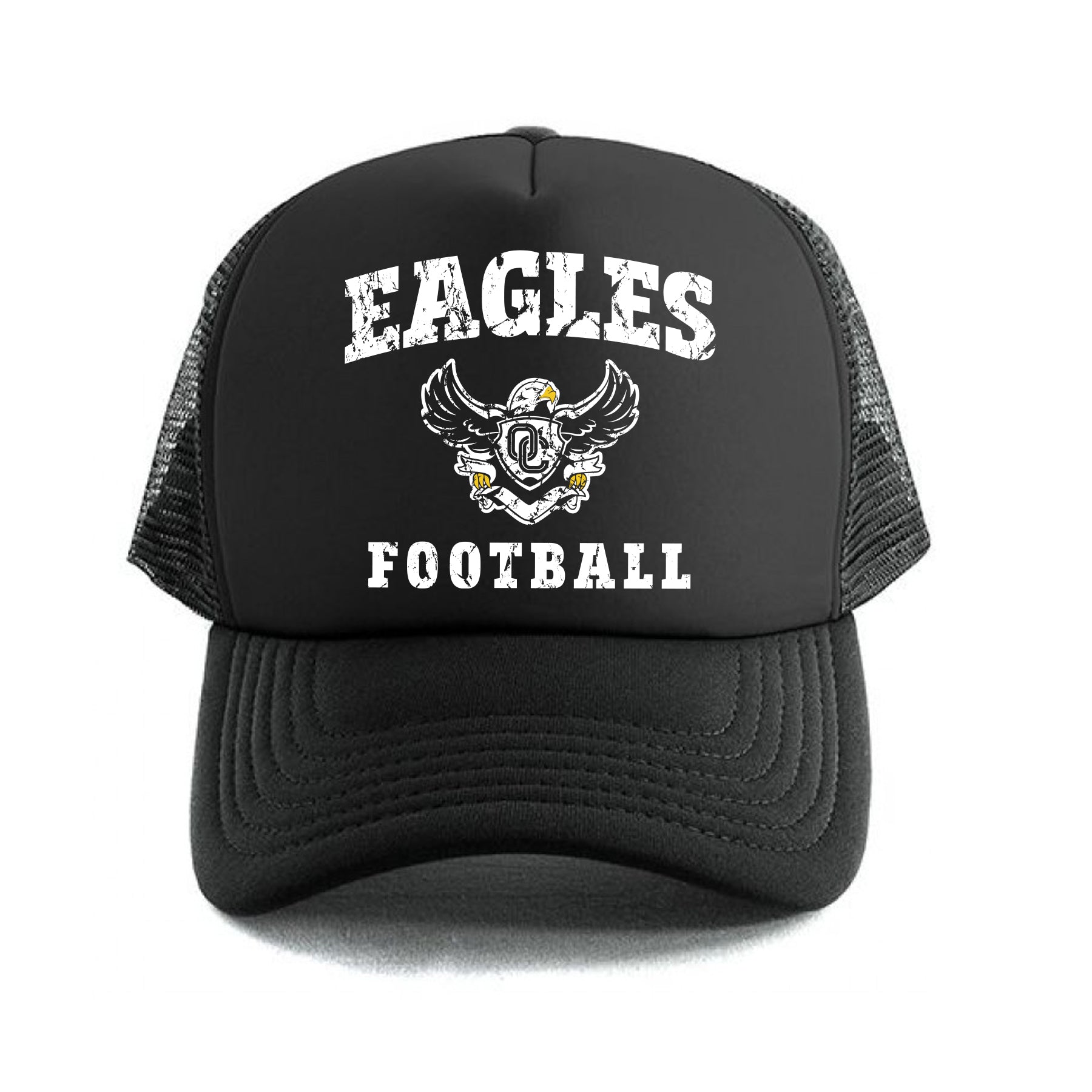 Eagles Football Distressed Trucker Hat