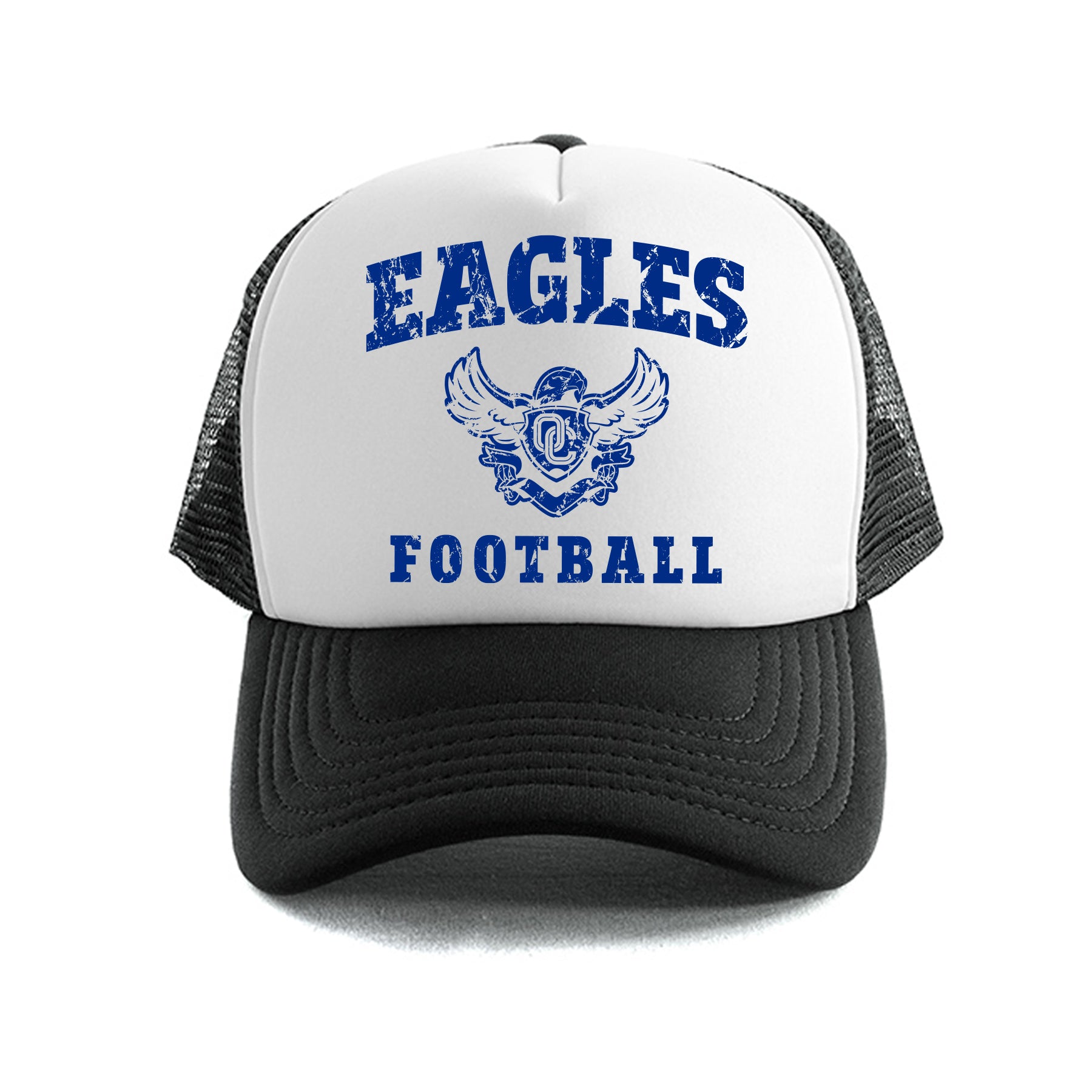 Eagles Football Distressed Trucker Hat