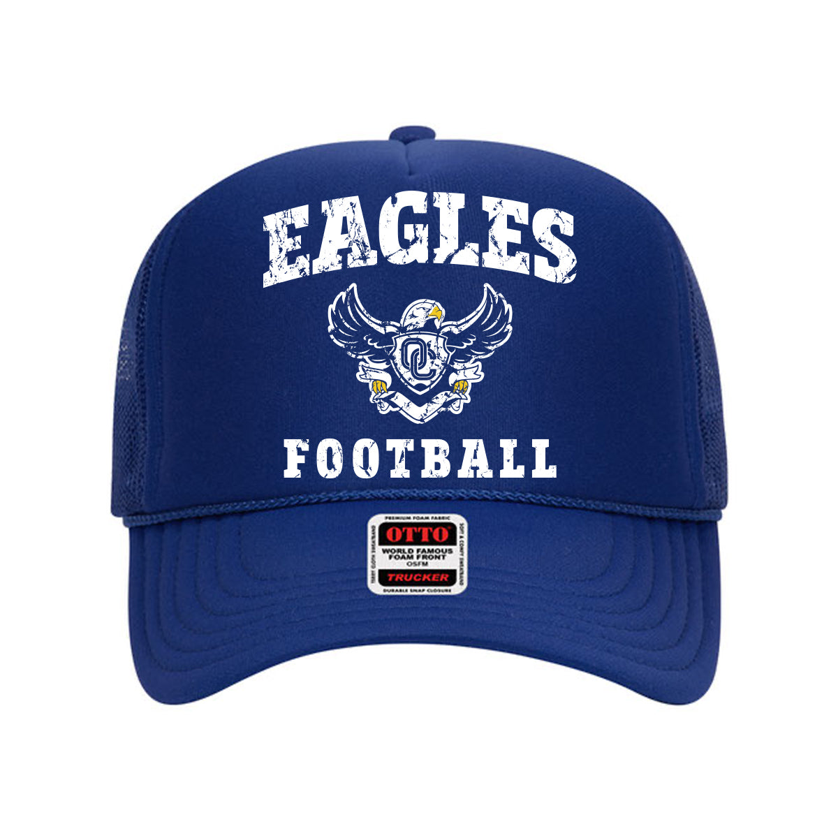 Eagles Football Distressed Trucker Hat