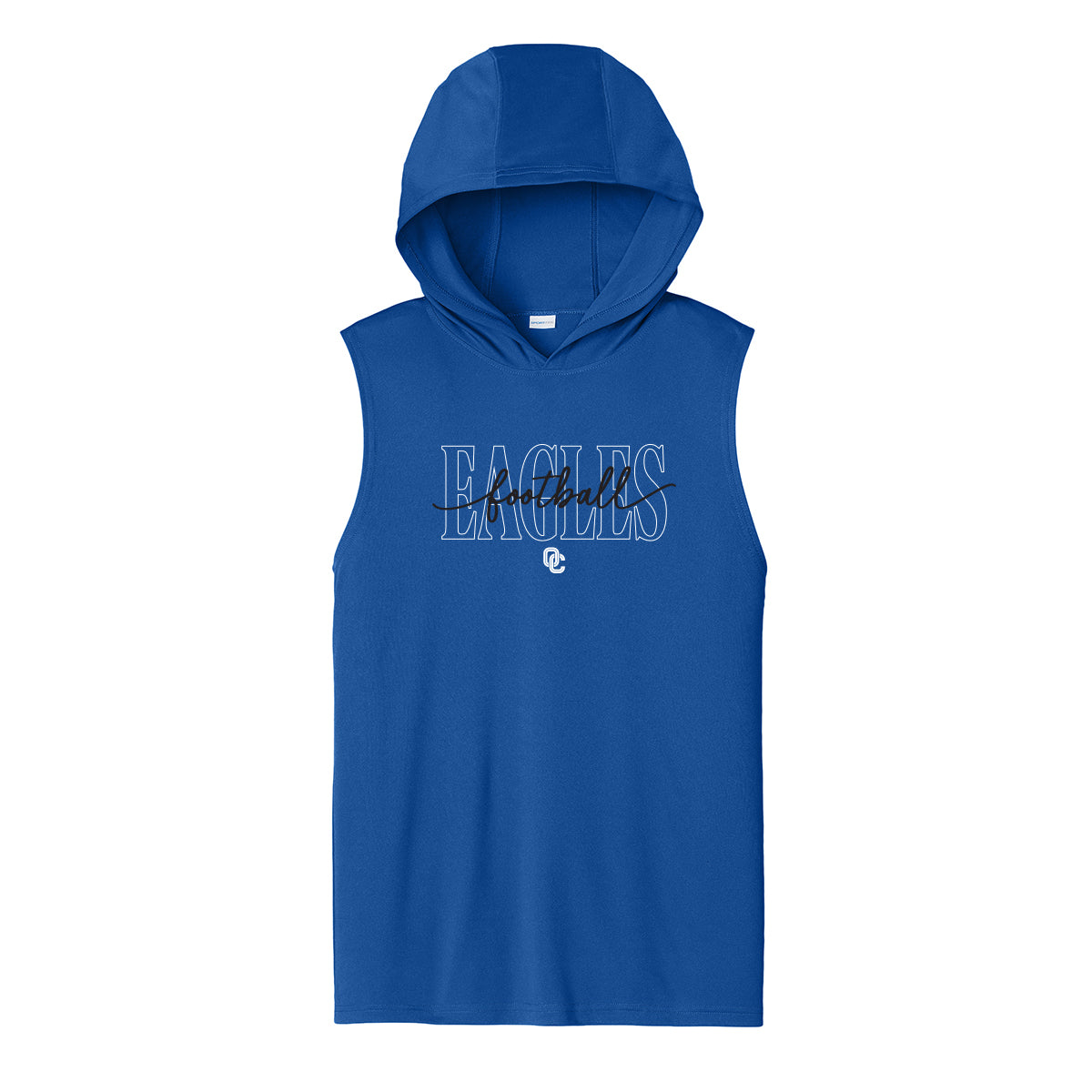 OC Eagles Football Script Unisex Dri Fit Hooded Tank