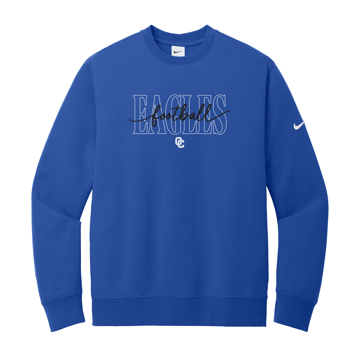 OC Eagles Football Script Nike Crewneck Sweatshirt