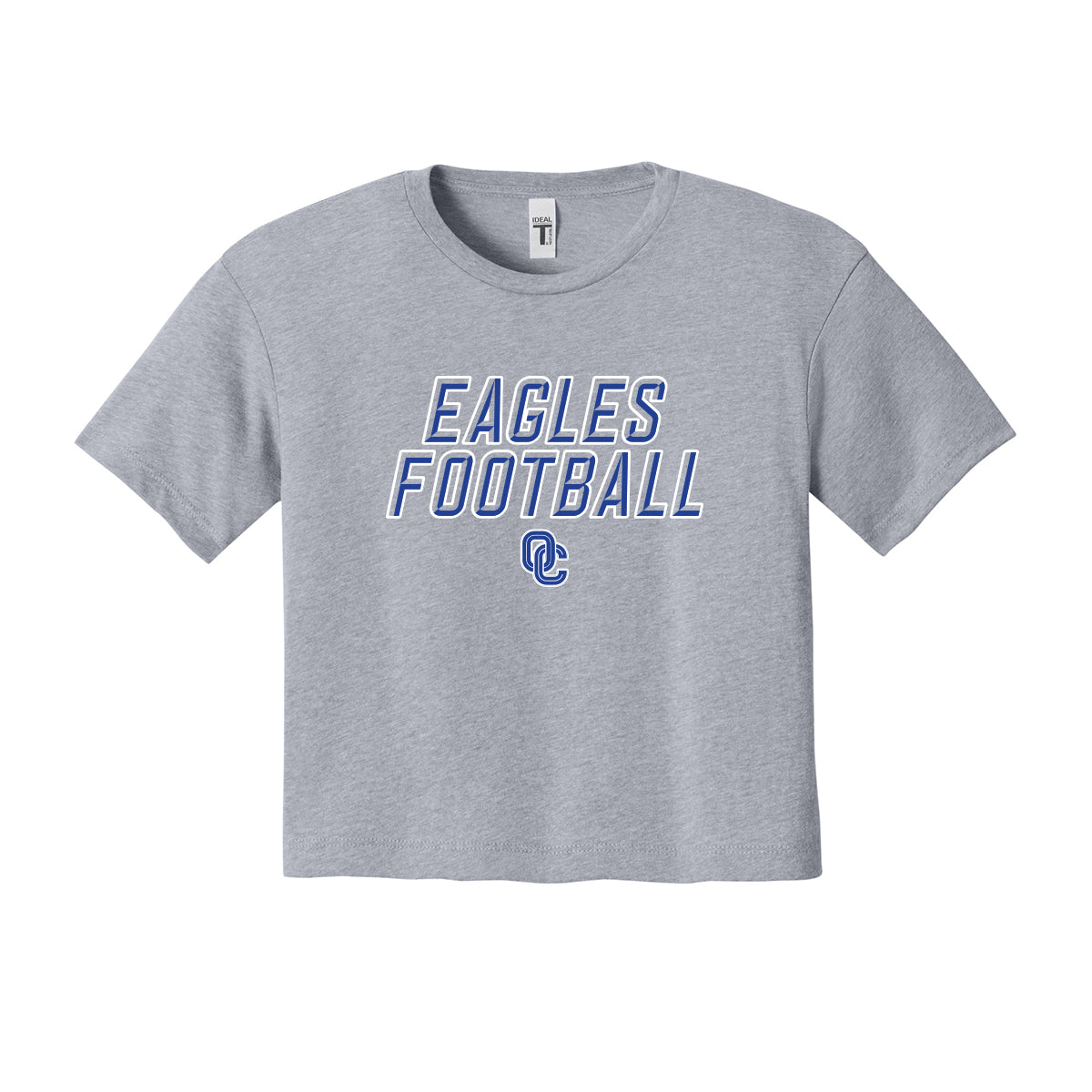 Eagles Football Stacked Cropped Tee
