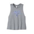 Eagles Football Stacked Women's Cropped Tank