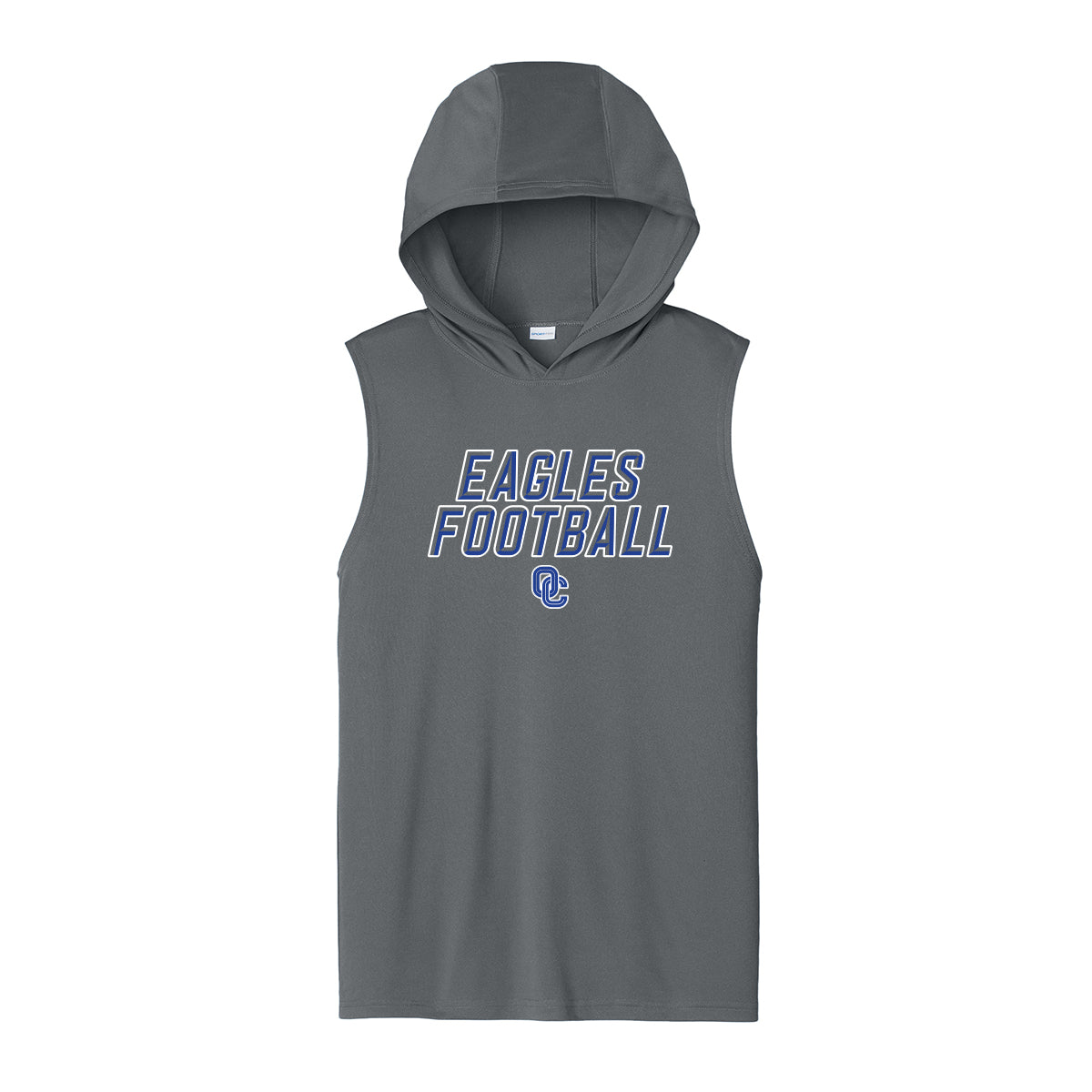 Eagles Football Stacked Unisex Dri Fit Hooded Tank