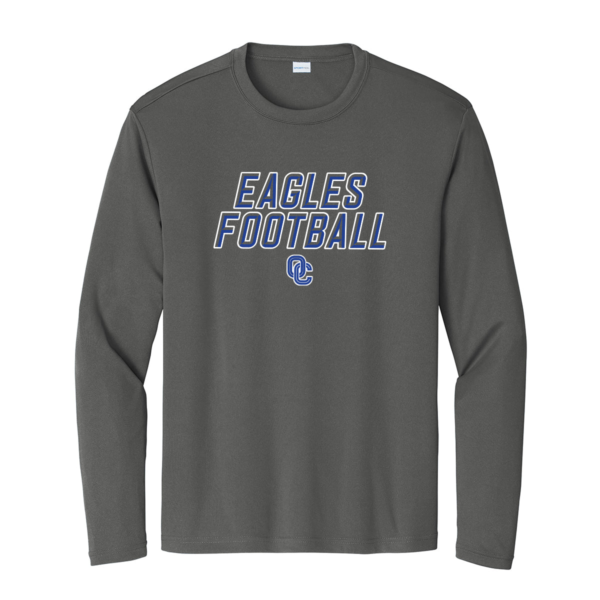 Eagles Football Stacked Unisex Long Sleeve Tee