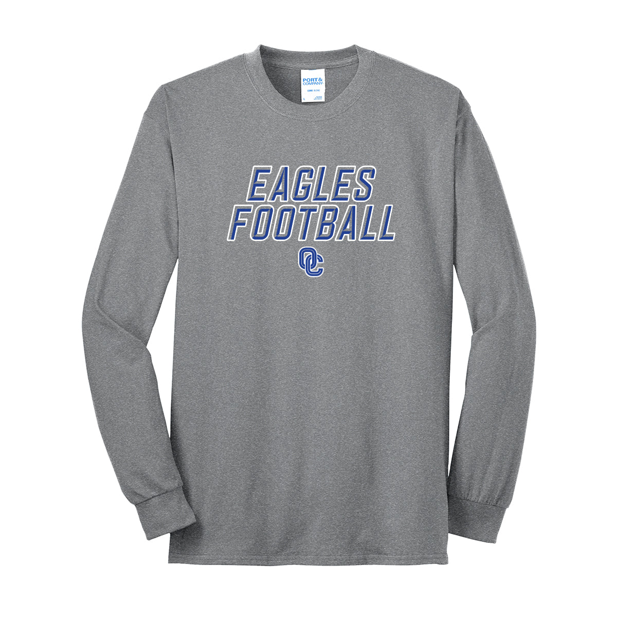 Eagles Football Stacked Unisex Long Sleeve Tee