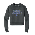 Eagles Football Stacked Cropped Crewneck Sweatshirt
