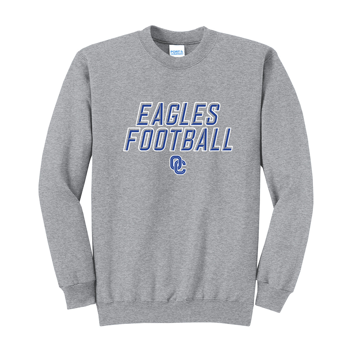 Eagles Football Stacked Unisex Crewneck Sweatshirt