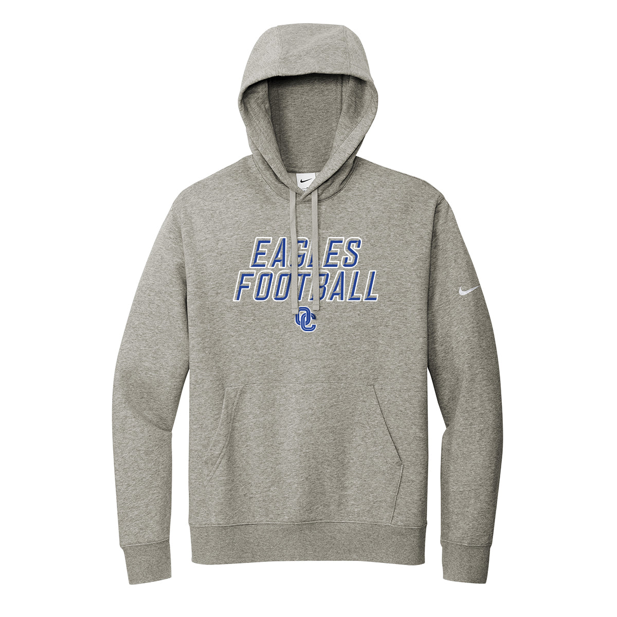 Eagles Football Stacked Nike Hoodie