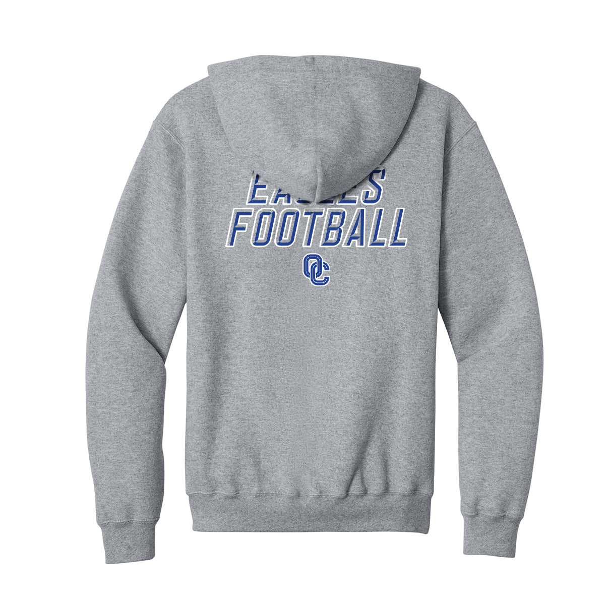 Eagles Football Stacked Full Zip Sweatshirt