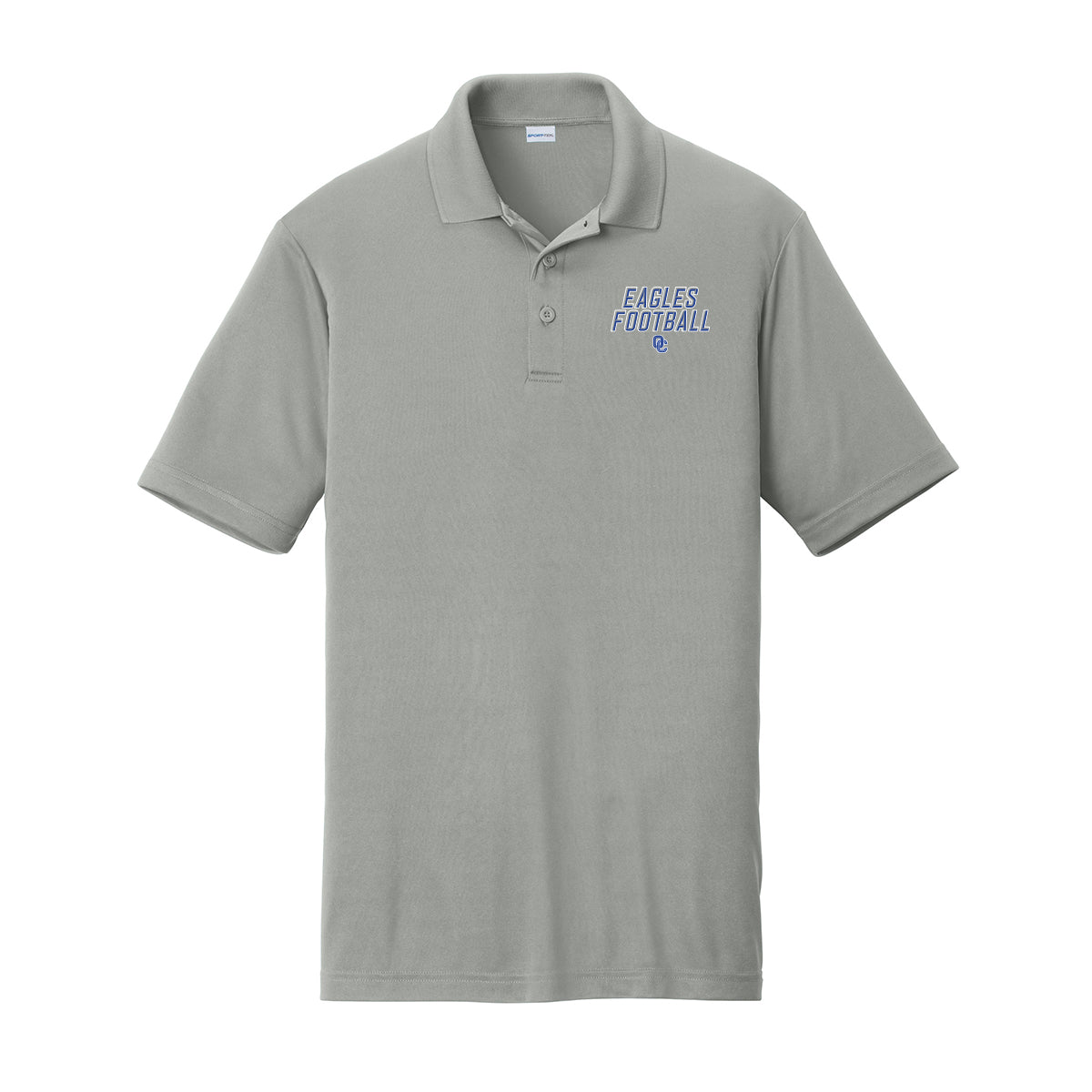 Eagles Football Stacked Performance Polo (Mens and Womens)