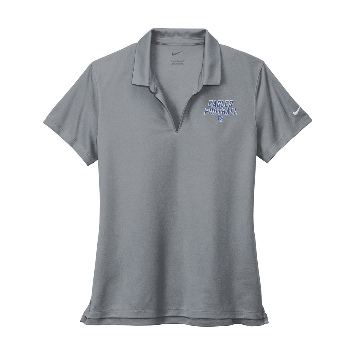 Eagles Football Stacked Womens Nike Polo