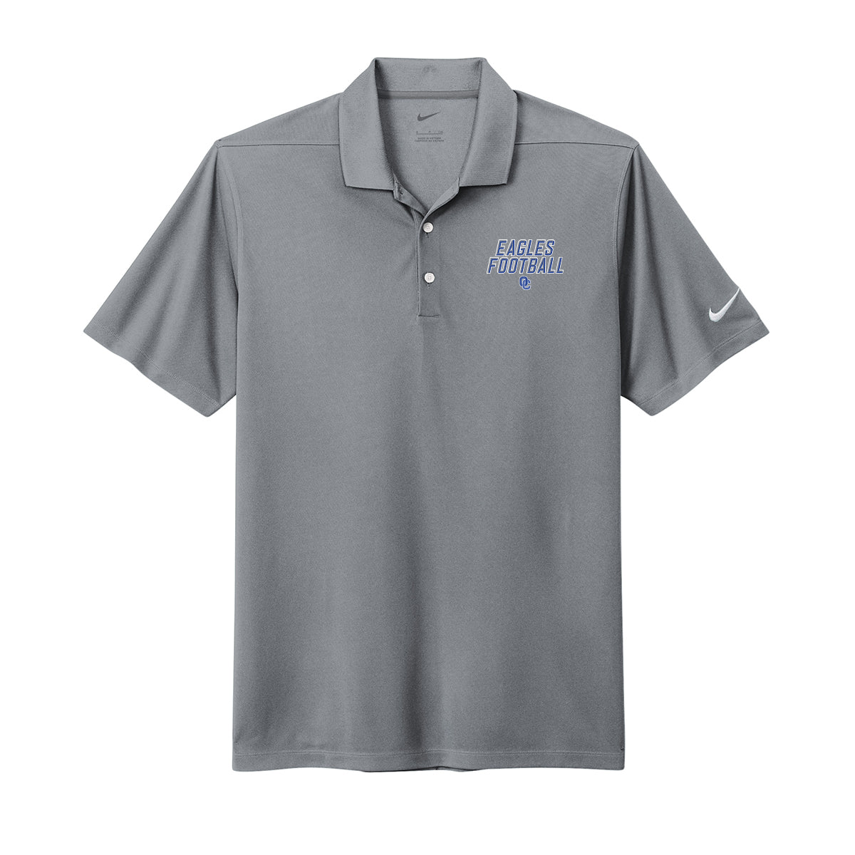 Eagles Football Stacked Nike Polo