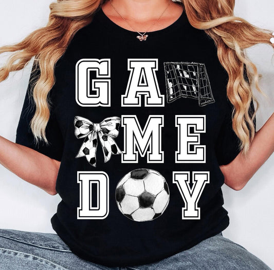 Game Day Soccer Coquette Unisex Tee