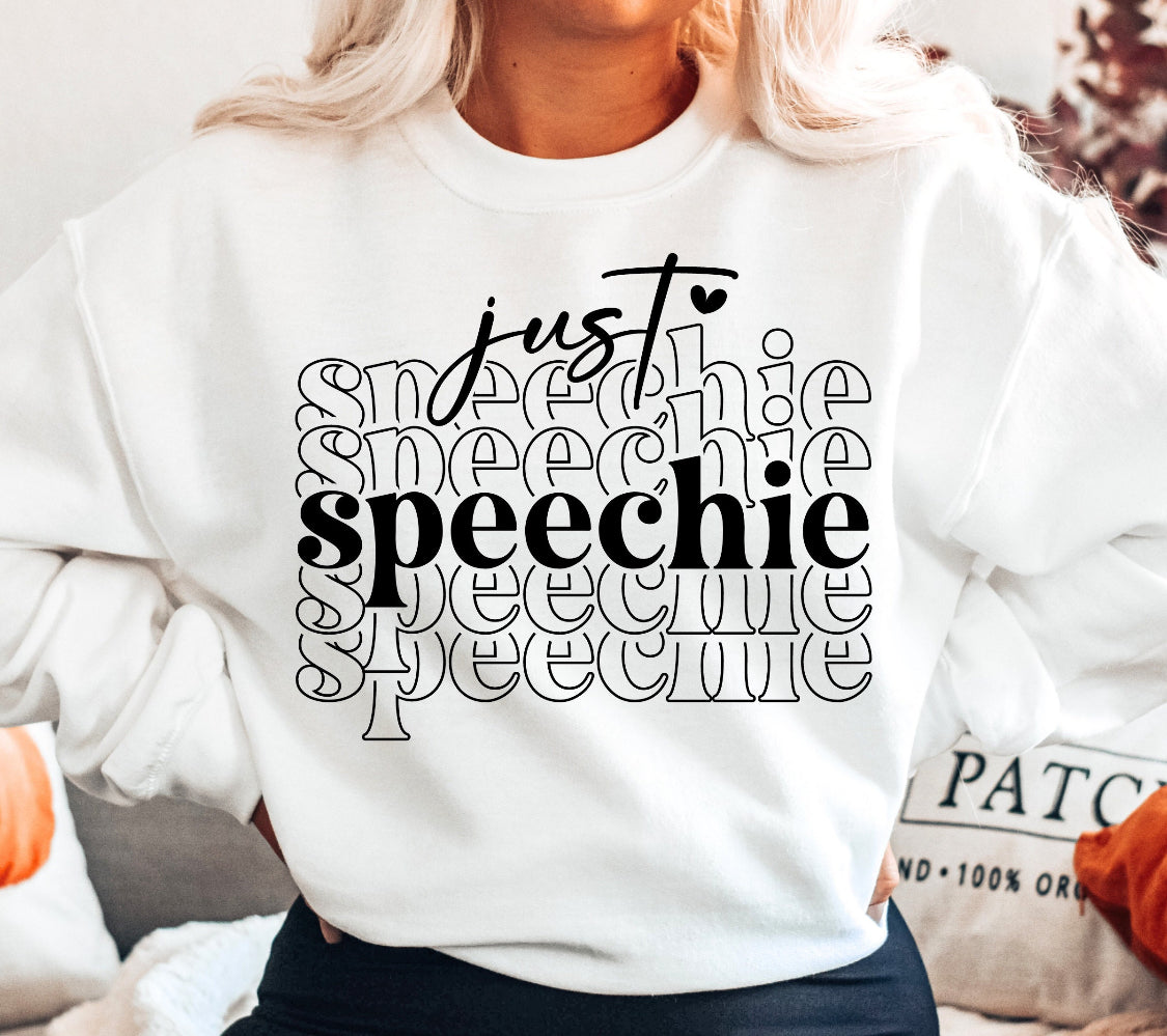 Just Speechie Unisex Crewneck Sweatshirt