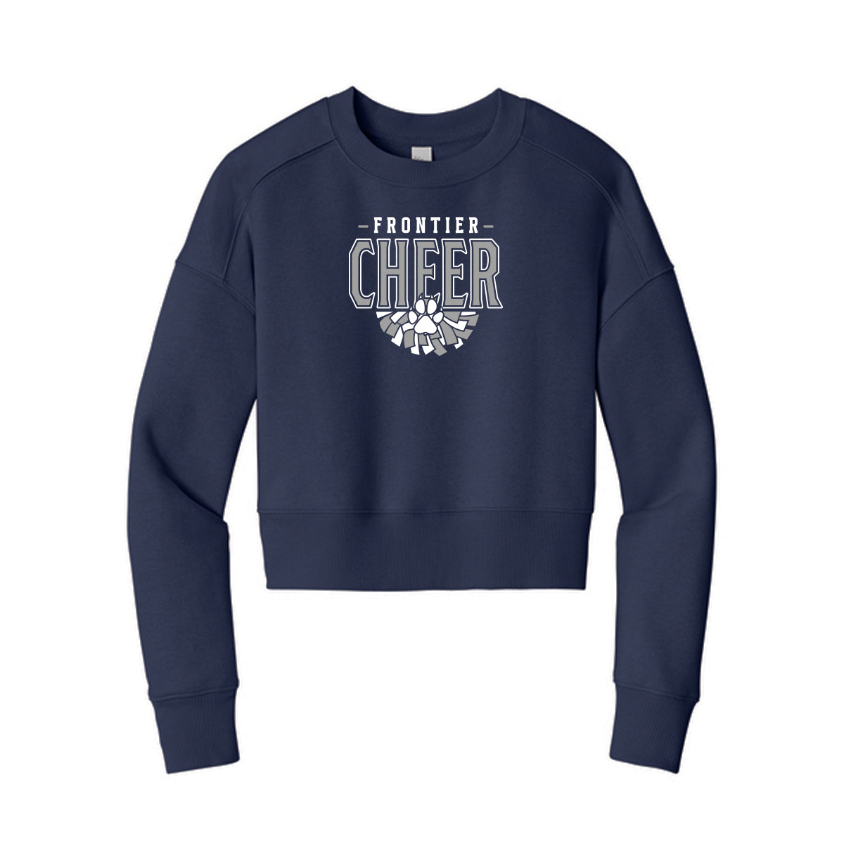 Frontier Elementary Cheer Cropped Crewneck Sweatshirt