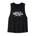Frontier Elementary Football Cropped Racerback Tank