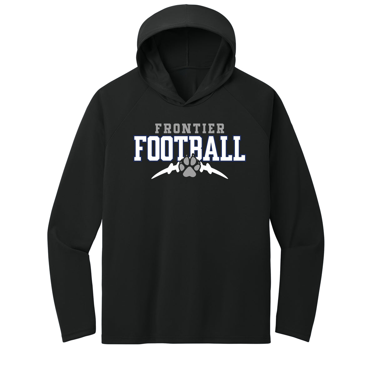 Frontier Elementary Football Performance Hooded Long Sleeve Tee