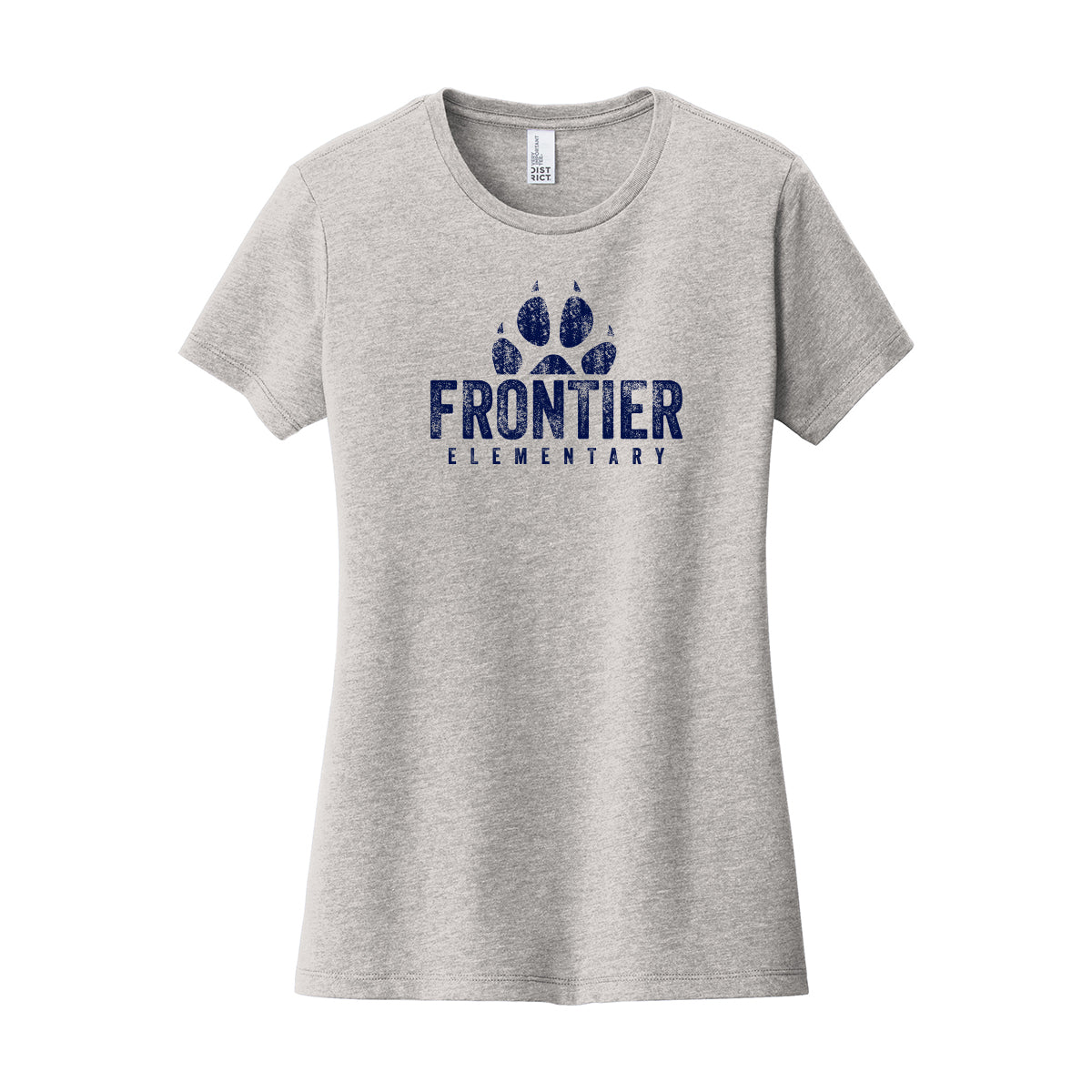 Distressed Frontier Elementary Women's Fitted Tee