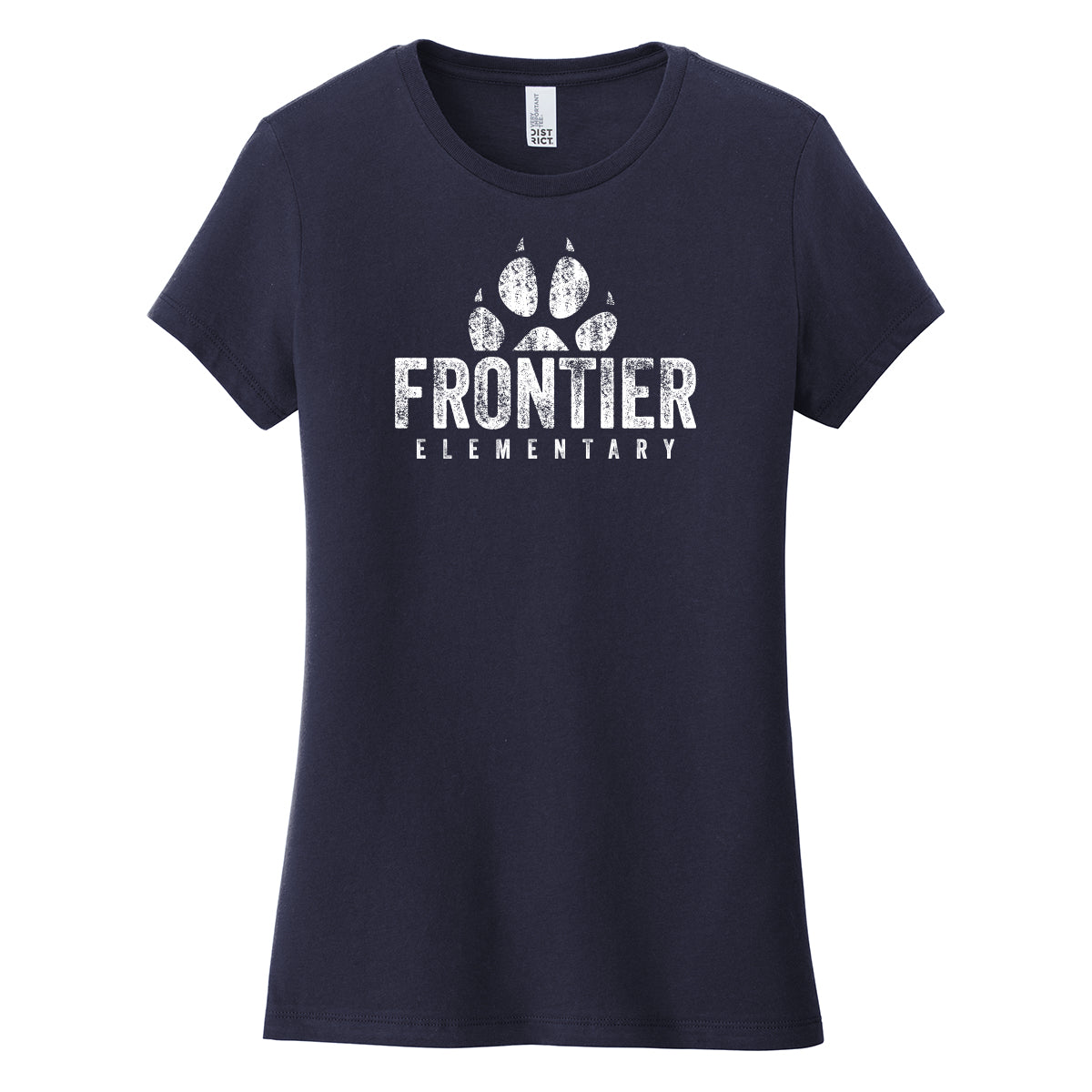 Distressed Frontier Elementary Women's Fitted Tee