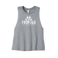 Distressed Frontier Elementary Cropped Racerback Tank