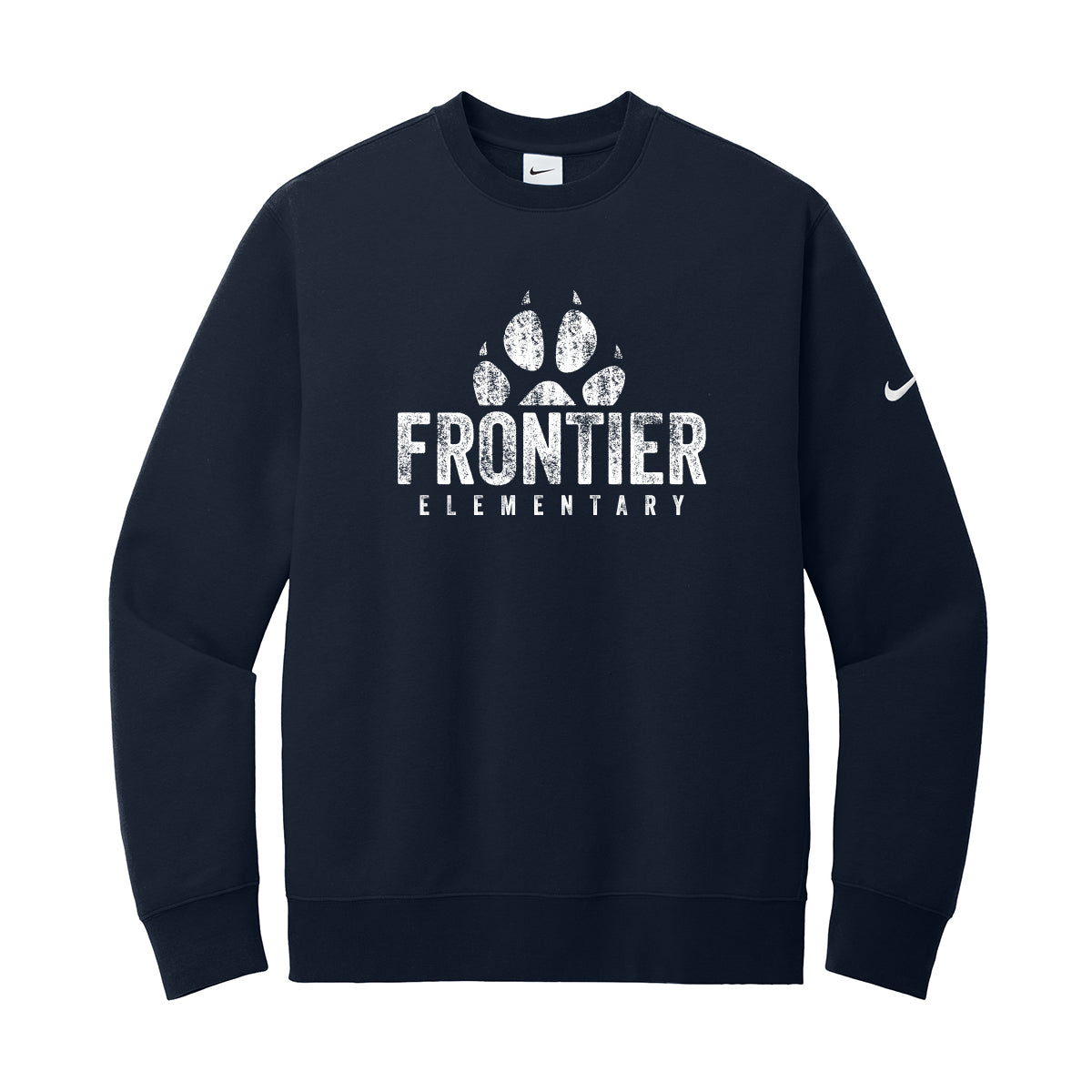 Distressed Frontier Elementary Nike Crewneck Sweatshirt