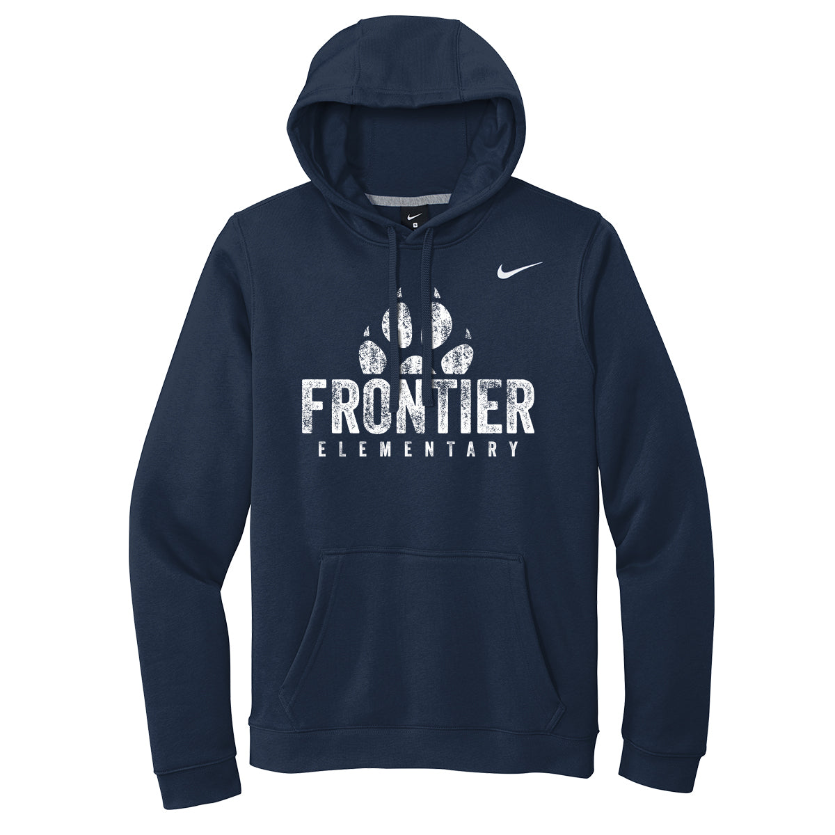 Distressed Frontier Elementary Nike Hoodie