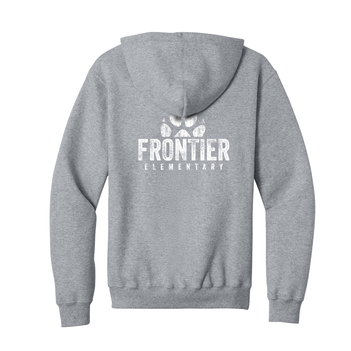 Distressed Frontier Elementary Full Zip Sweatshirt