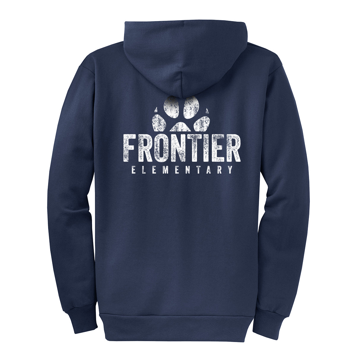 Distressed Frontier Elementary Full Zip Sweatshirt