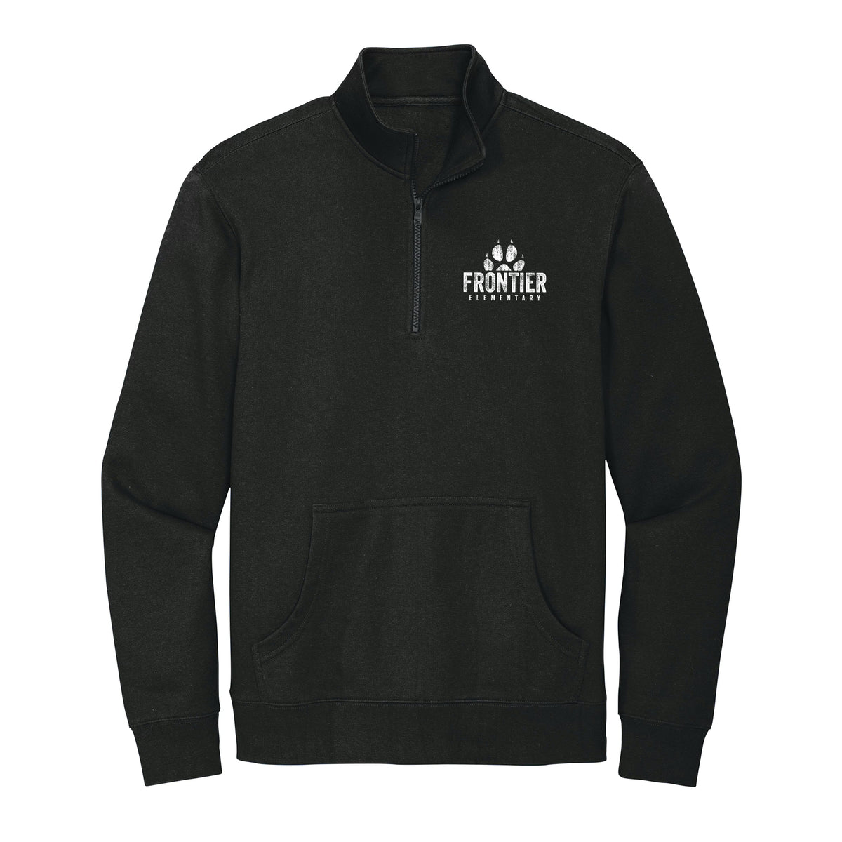 Distressed Frontier Elementary 1/4 Zip Fleece