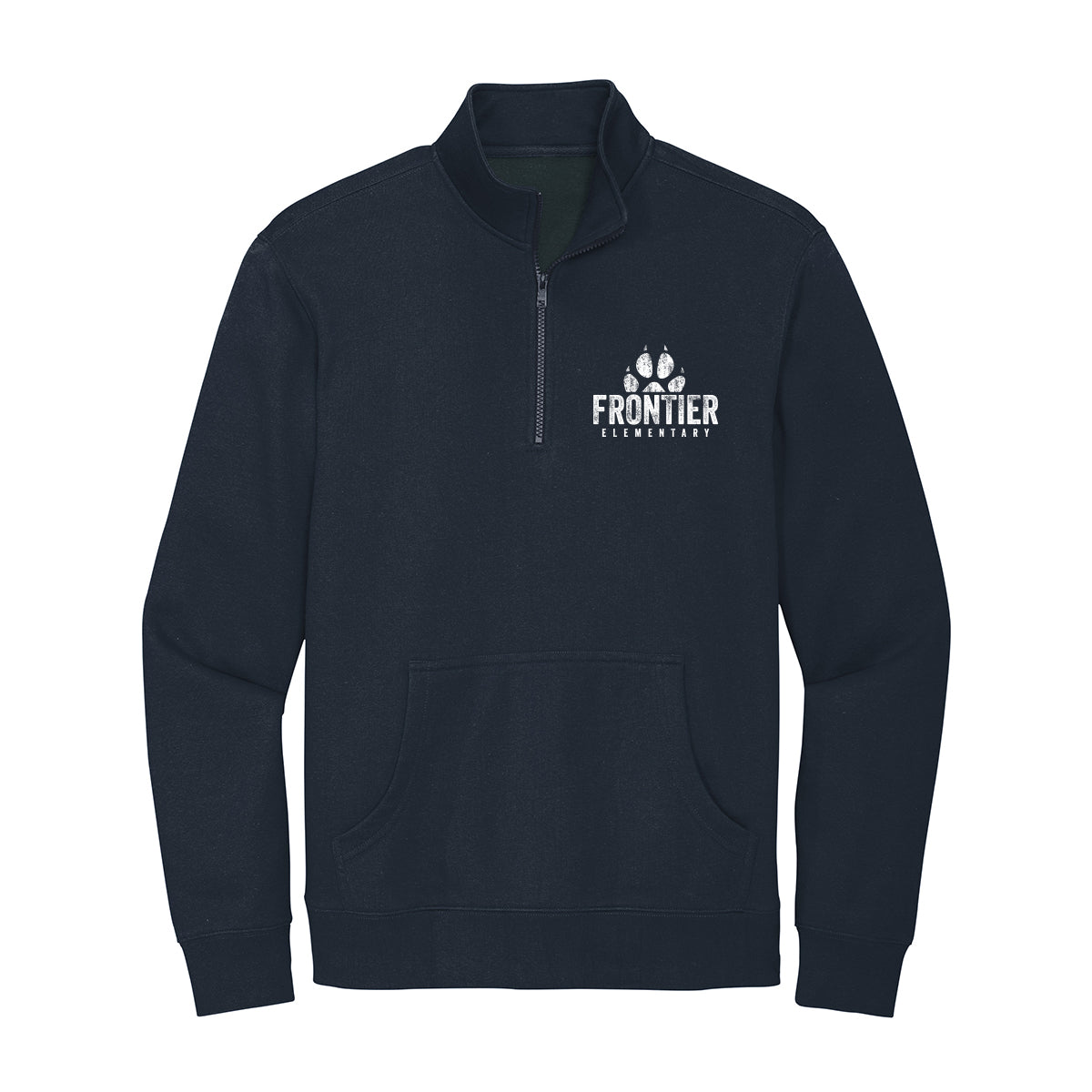 Distressed Frontier Elementary 1/4 Zip Fleece