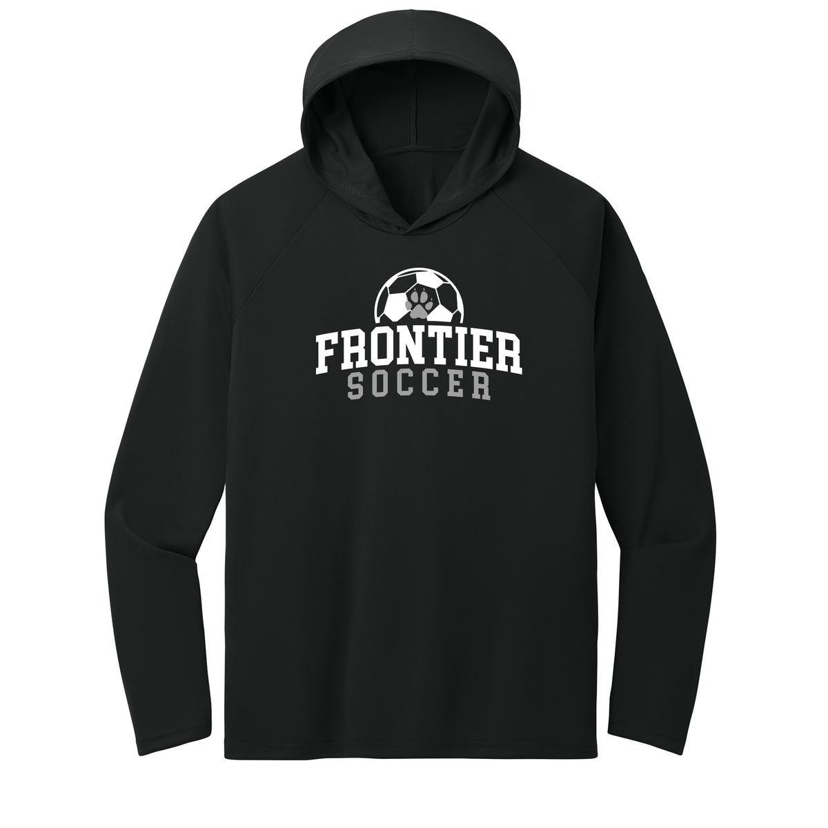 Frontier Elementary Soccer Performance Hooded Long Sleeve Tee