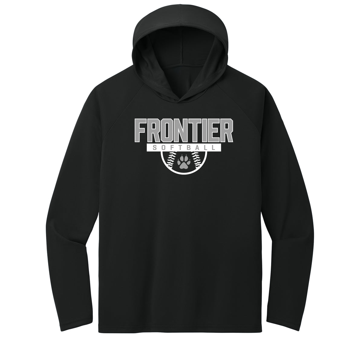 Frontier Elementary Softball Performance Hooded Long Sleeve Tee