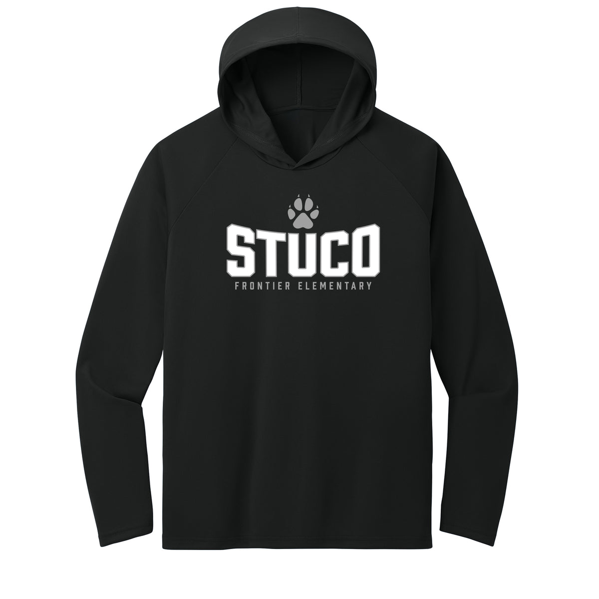 Frontier Elementary STUCO Performance Hooded Long Sleeve Tee
