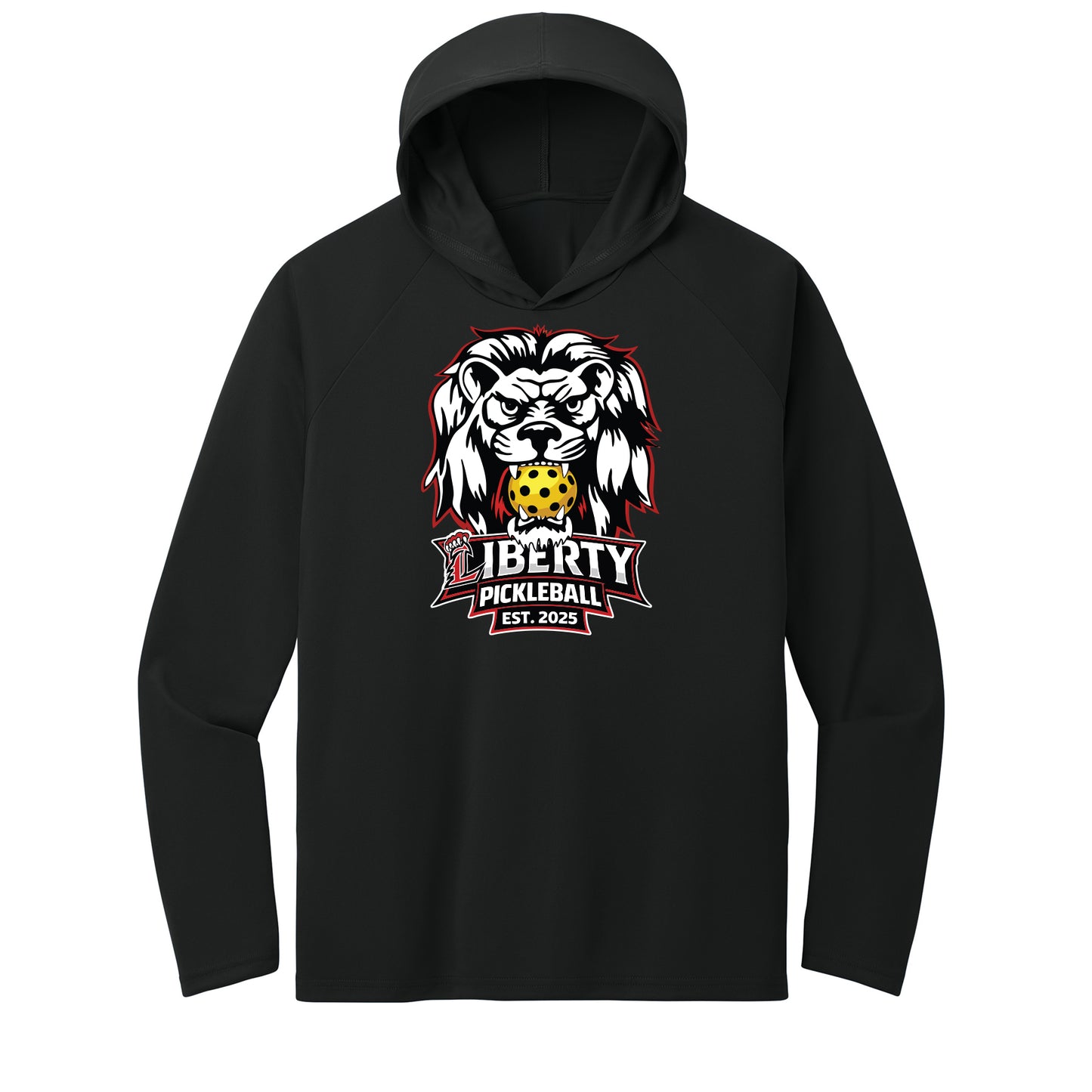 Liberty Pickleball Est. 2025 Performance Hooded Long Sleeve Tee